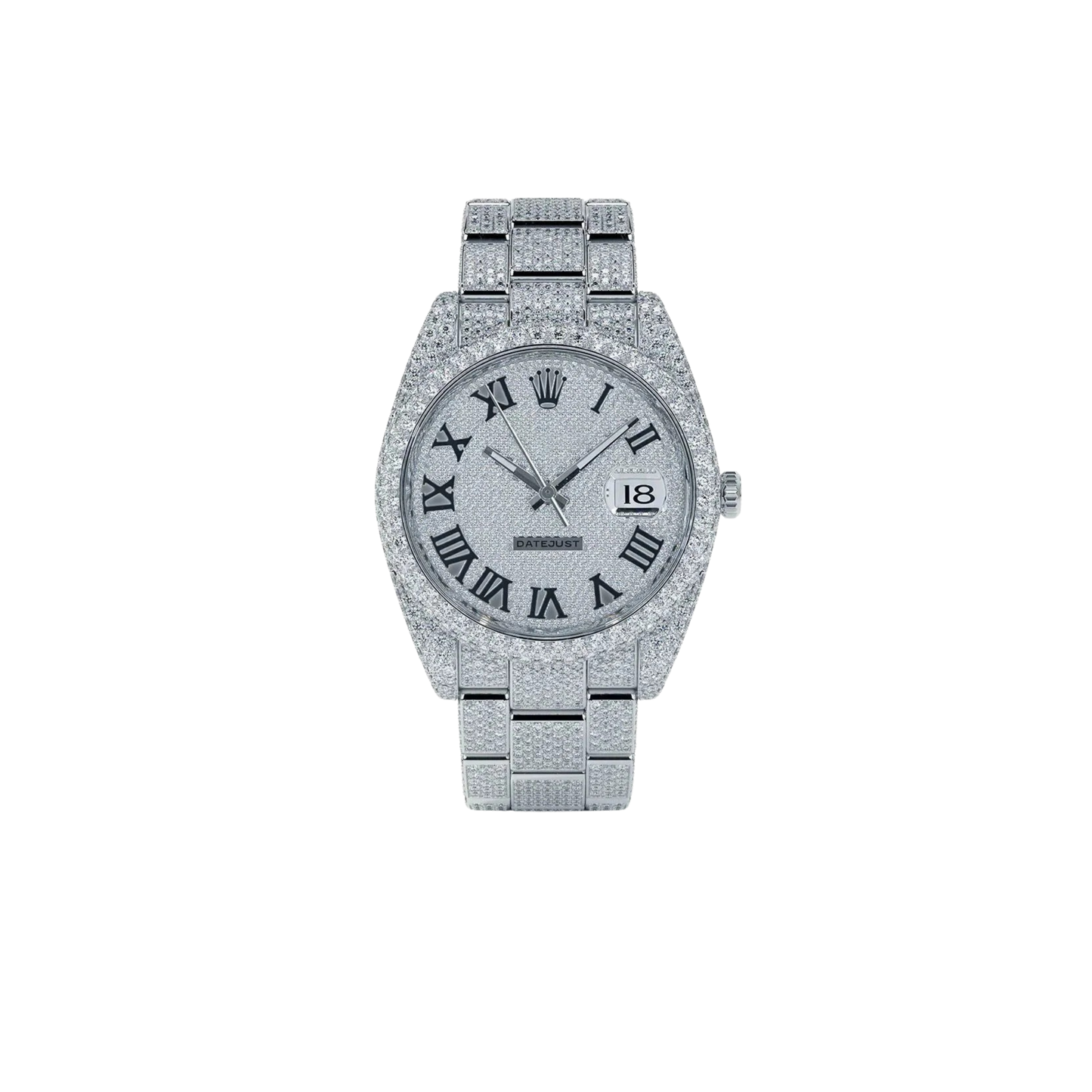 Silver Moissanite Rol-x